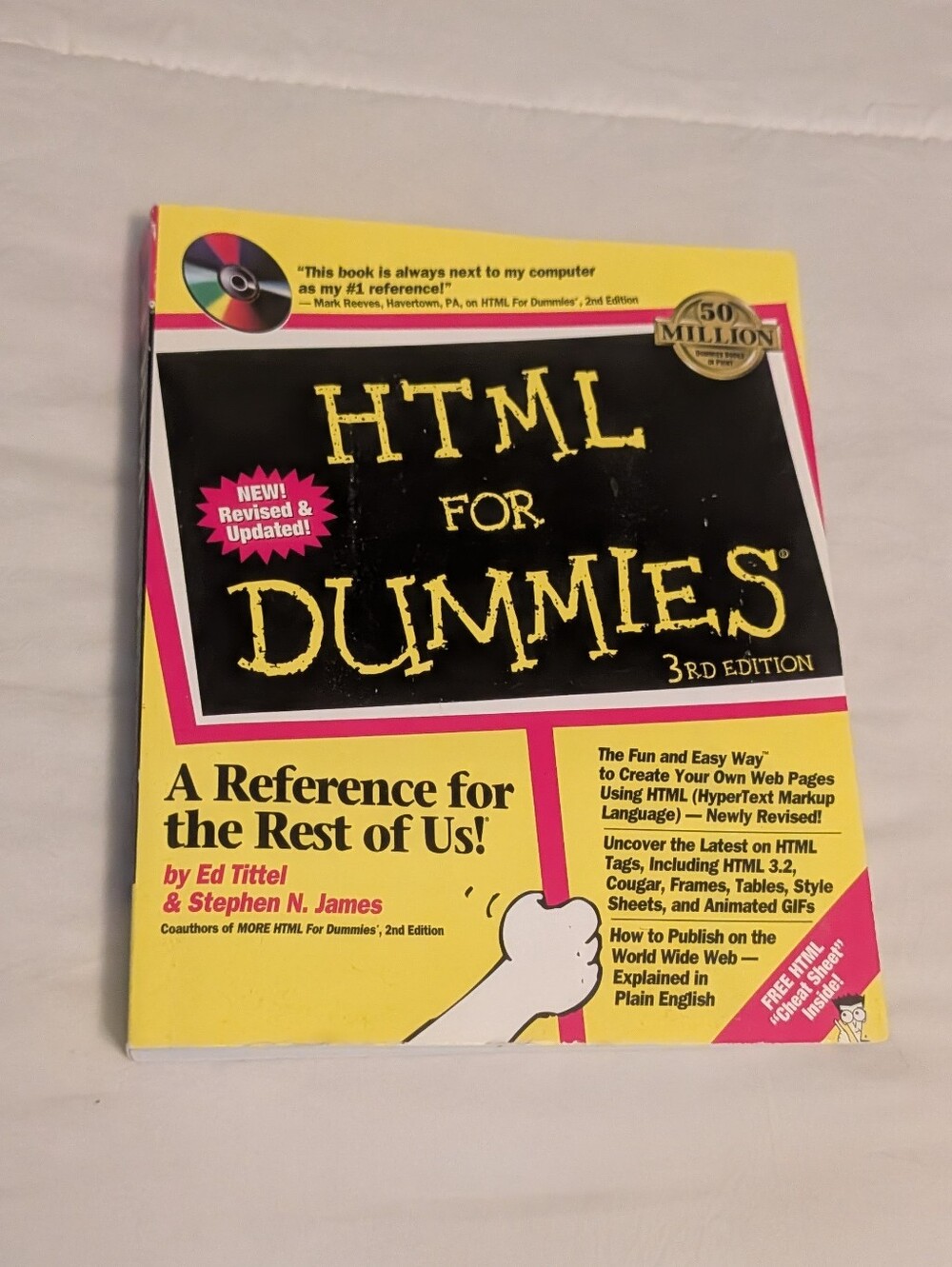 HTML For Dummies 3rd Edition Paperback W CD-ROM